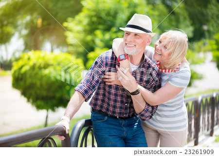 Aged couple enjoying each other Aged couple enjoying each other 23261909