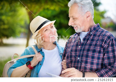 Aged couple enjoying each other 23261915