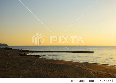 Dusk of the former coast The scenery of Chiba Dusk of the former coast The scenery of Chiba 23262561