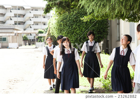 Students observing the school 23262882