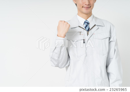 工人做膽量的姿勢 工人做膽量的姿勢 23265965