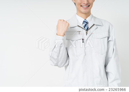 工人做膽量的姿勢 工人做膽量的姿勢 23265966
