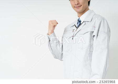 工人做膽量的姿勢 工人做膽量的姿勢 23265968