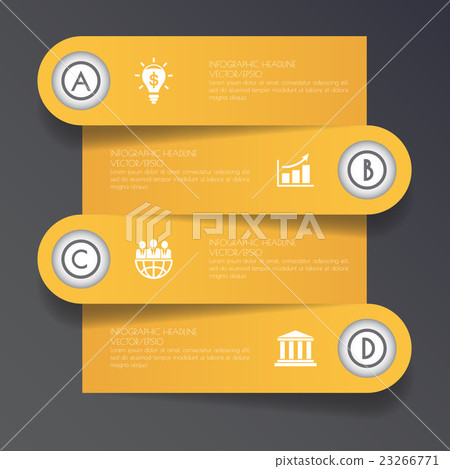 Design flat shadow step number banners /graphic 23266771