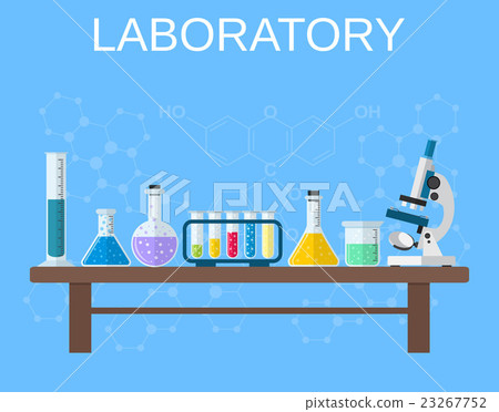 Chemical glassware, laboratory. 23267752