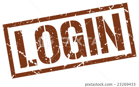 login brown grunge square vintage rubber stamp login brown grunge square vintage rubber stamp 23269433