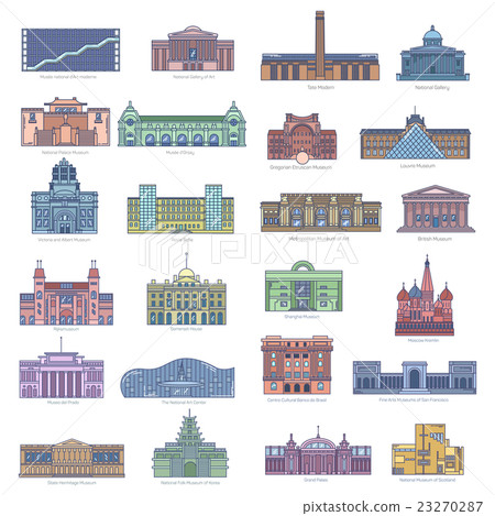 Collection of landmarks for traveling and tourism Collection of landmarks for traveling and tourism 23270287