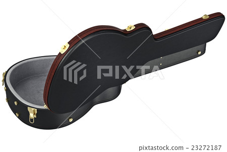 Opening case for guitar, open view Opening case for guitar, open view 23272187