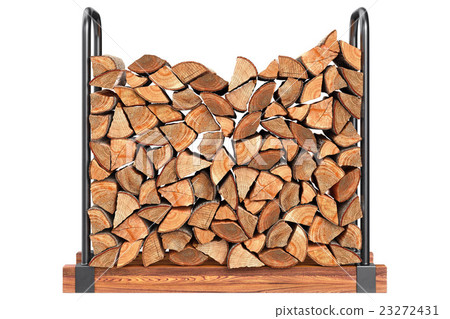 Firewood stack, front view 23272431