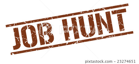 job hunt brown grunge square vintage rubber stamp job hunt brown grunge square vintage rubber stamp 23274651