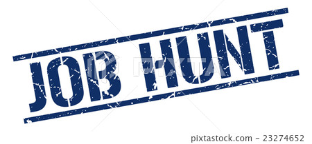 job hunt blue grunge square vintage rubber stamp job hunt blue grunge square vintage rubber stamp 23274652