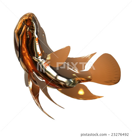3D Illustration Golden Fish 3D Illustration Golden Fish 23276492