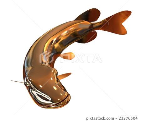3D Illustration Golden Fish 3D Illustration Golden Fish 23276504
