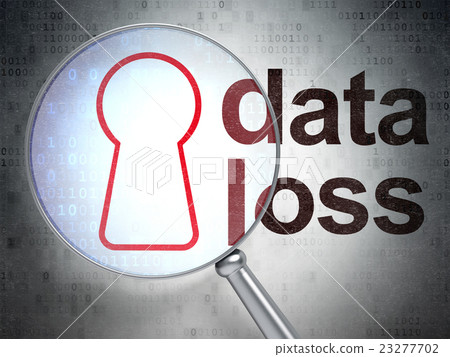 Data concept: Keyhole and Data Loss with optical 23277702