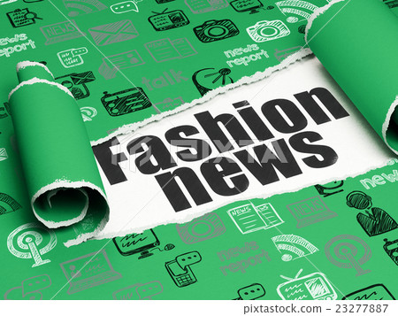 News concept: black text Fashion News under the 23277887