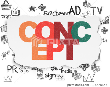 Advertising concept: Concept on Torn Paper Advertising concept: Concept on Torn Paper 23278644