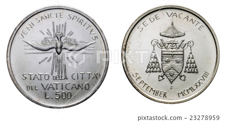 Papal Vacant see 1978 september silver coin Papal Vacant see 1978 september silver coin 23278959