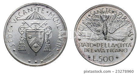 Papal Vacant see 1978 silver coin uncircoled Papal Vacant see 1978 silver coin uncircoled 23278960