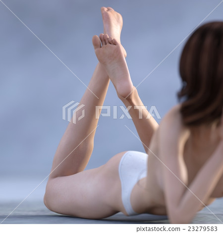 女性腳鞋底perming3DCG例證材料 23279583