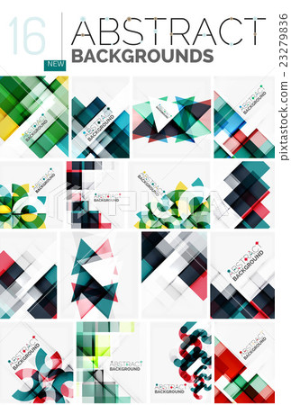 Collection of abstract backgrounds - Stock Illustration [23279836] - PIXTA