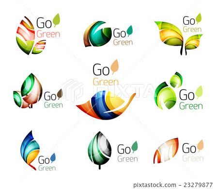 Set of abstract leaves Set of abstract leaves 23279877