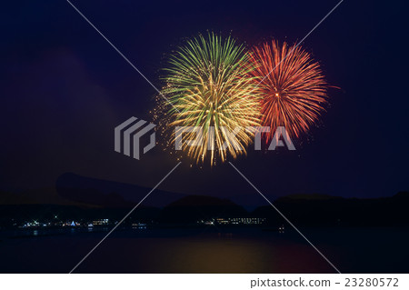 Fireworks Hyogo Takeharu offshore firework display Fireworks Hyogo Takeharu offshore firework display 23280572