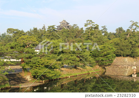 早上松江城堡島根縣 早上松江城堡島根縣 23282310