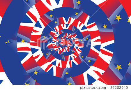 Flags of the United Kingdom and the European Union 23282940