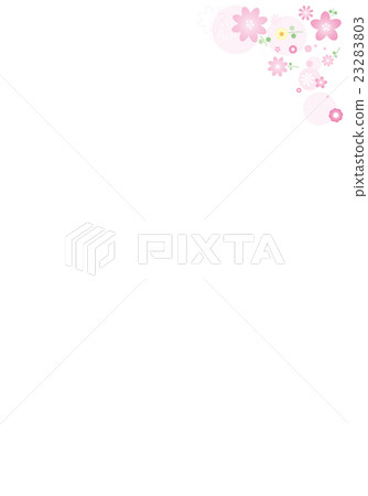 Pink Flower Corner Frame 23283803