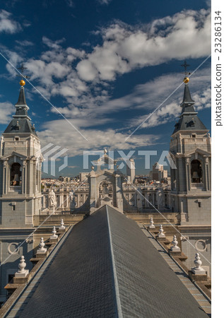 View of Madrid from Almudena Cathedral roof View of Madrid from Almudena Cathedral roof 23286134