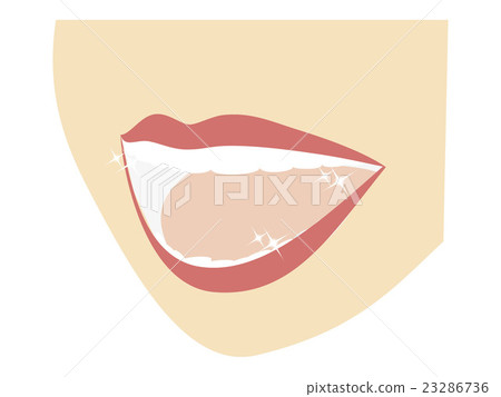 Mouth illustration tooth row 23286736