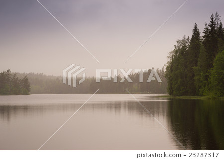 Calm on the lake. Campsite, Lappeenranta, Finland 23287317