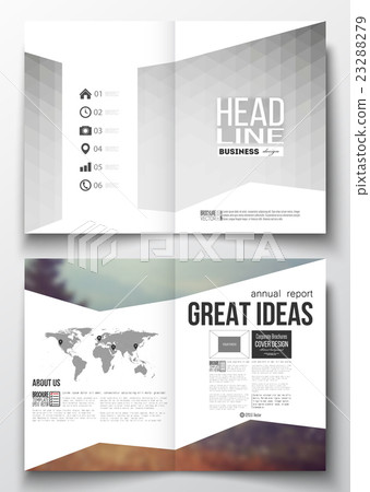 Set of business templates for brochure, magazine 23288279