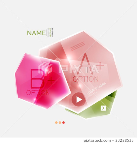 Shiny colorful geometric business abstract 23288533