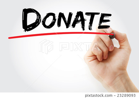 Hand writing Donate with marker Hand writing Donate with marker 23289093
