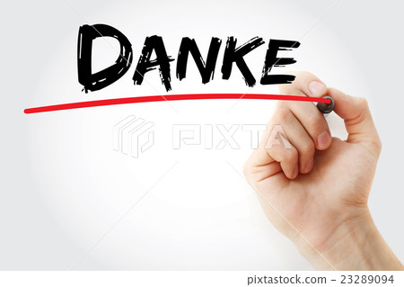 Hand writing Danke (thank you in german) Hand writing Danke (thank you in german) 23289094