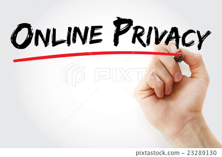 Hand writing Online Privacy with marker Hand writing Online Privacy with marker 23289130