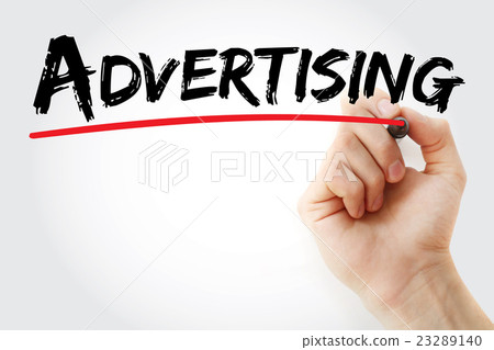 Hand writing Advertising with marker Hand writing Advertising with marker 23289140