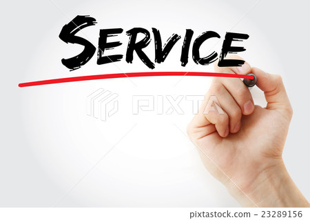 Hand writing Service with marker 23289156