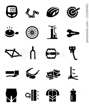 Bike Cycling Part Equipment Clothes Vector Icon Bike Cycling Part Equipment Clothes Vector Icon 23289481