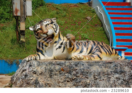 Tiger statue at Tiger Cave near Krabi, Thailand  23289610