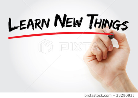 Hand writing Learn New Things with marker 23290935