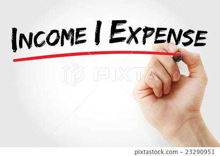 Hand writing Income Expense 23290951