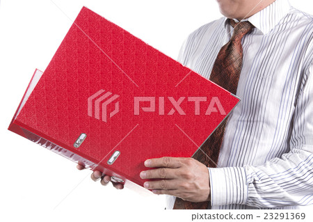 businessman holding a folder 23291369