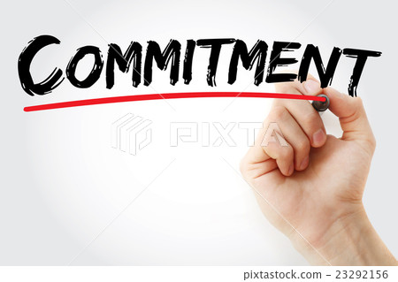Hand writing Commitment with marker Hand writing Commitment with marker 23292156