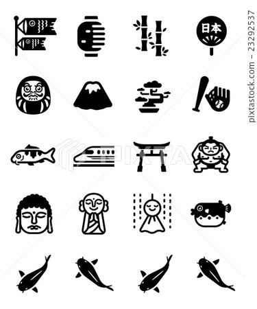 The Attractions of Japan Vector Icon Set The Attractions of Japan Vector Icon Set 23292537