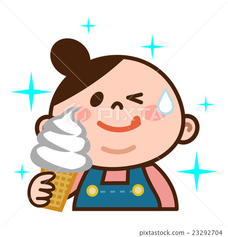 Metabolic girls eating soft cream 23292704