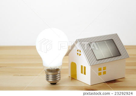 太陽房子和白熾燈泡 23292924
