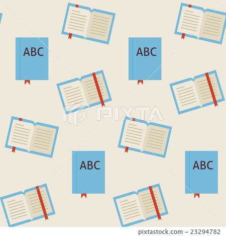 Flat Seamless Pattern School Library Reading Book Flat Seamless Pattern School Library Reading Book 23294782