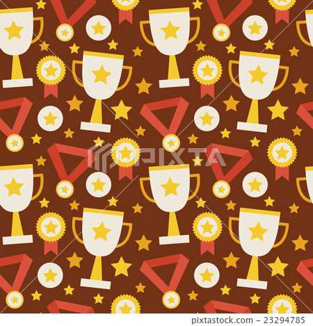 Seamless Pattern Sport Competition Trophy Winning 23294785